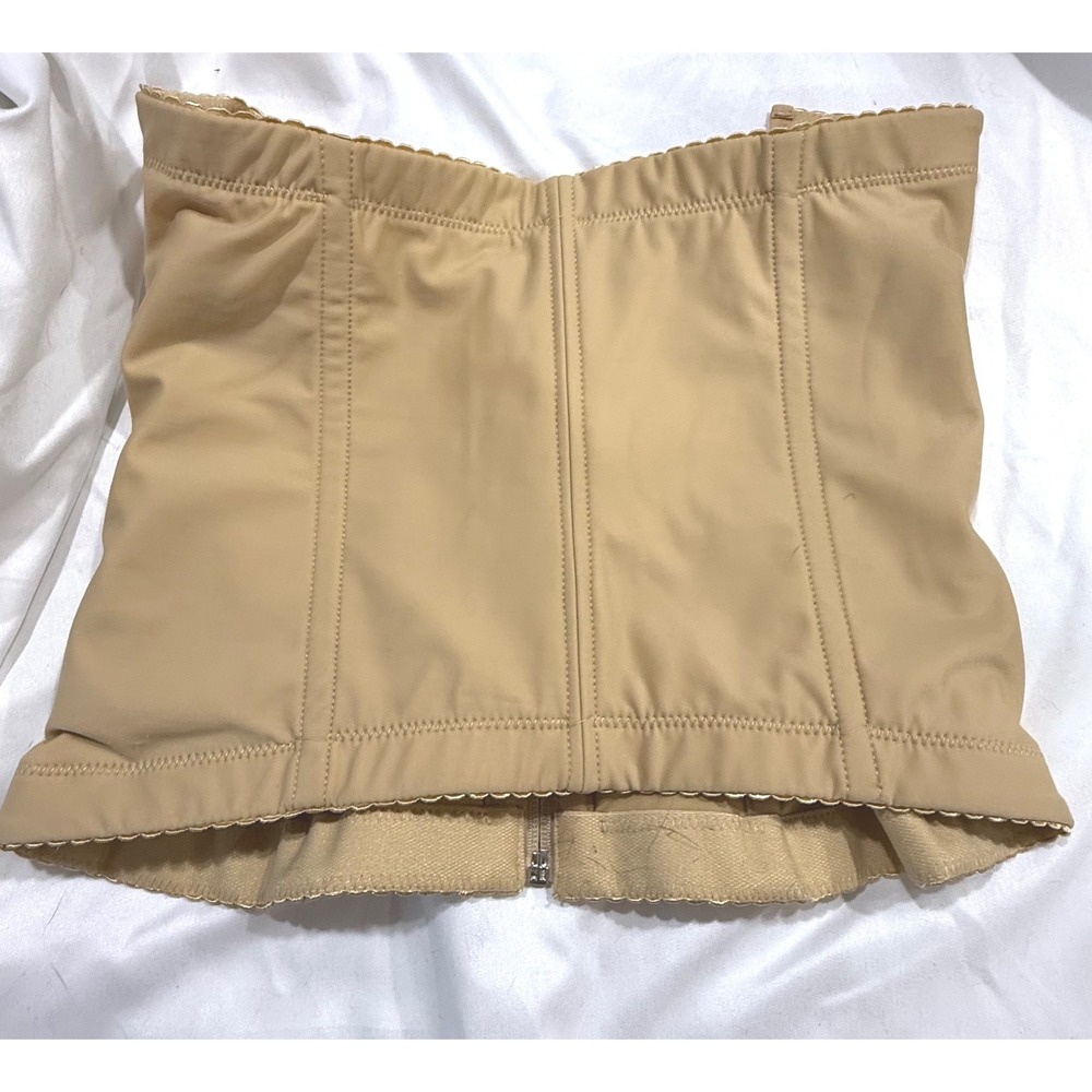 Leeaudy Queen Tan Waist Shapper Cincher Zipper Hook Eye Shapewear XL 160/95
